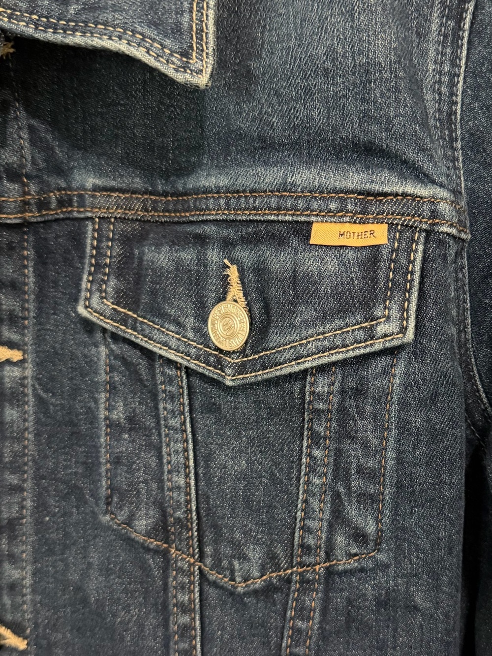 MOTHER Denim Jacket Women’s The Bruiser Perfectly Imperfect Sz XS NWT - Picture 6 of 11